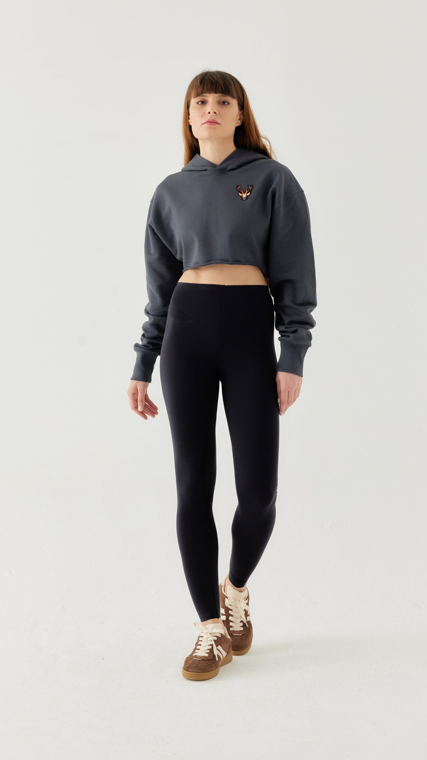 Kadın Crop Hoodie