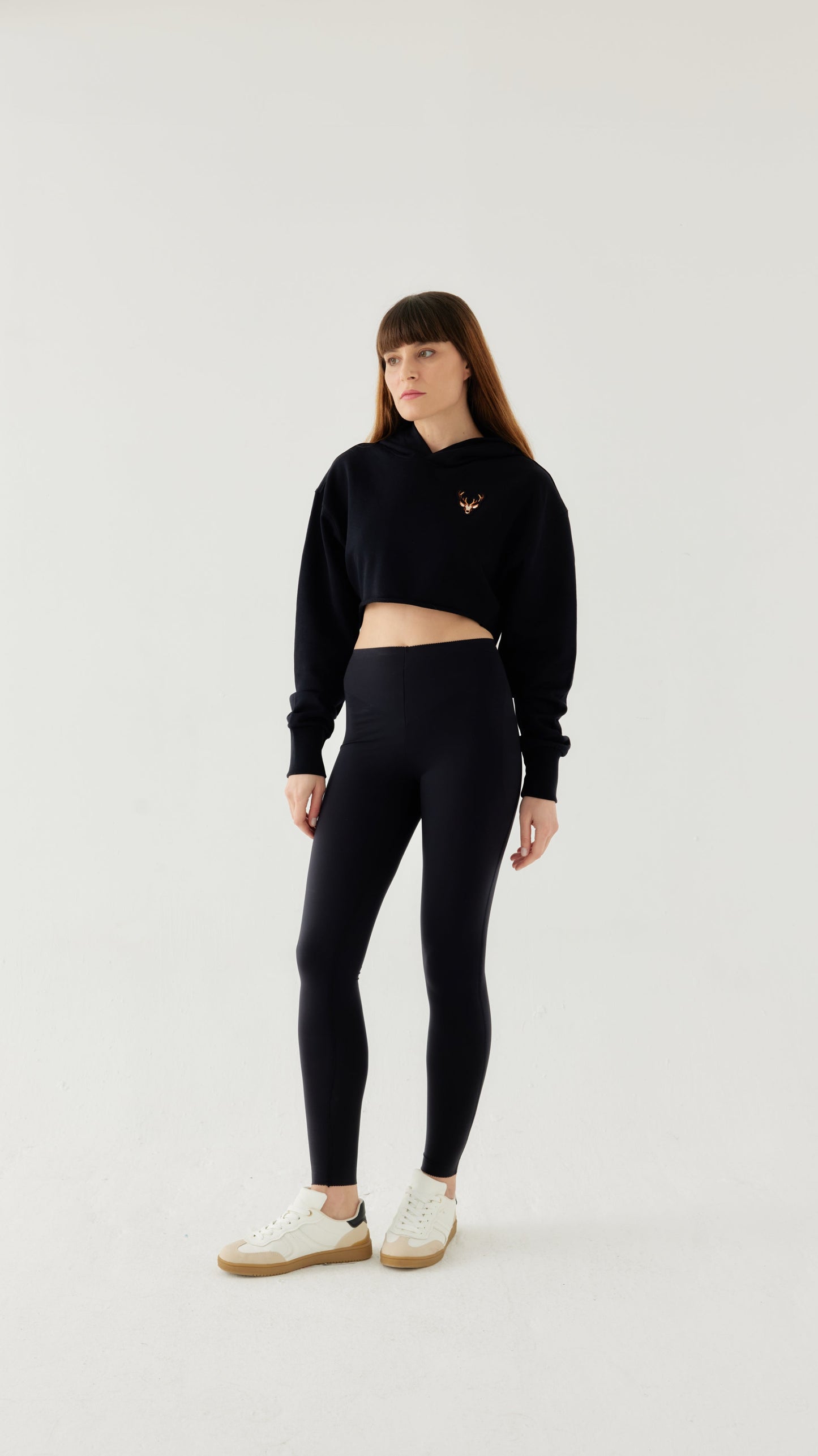 Kadın Crop Hoodie