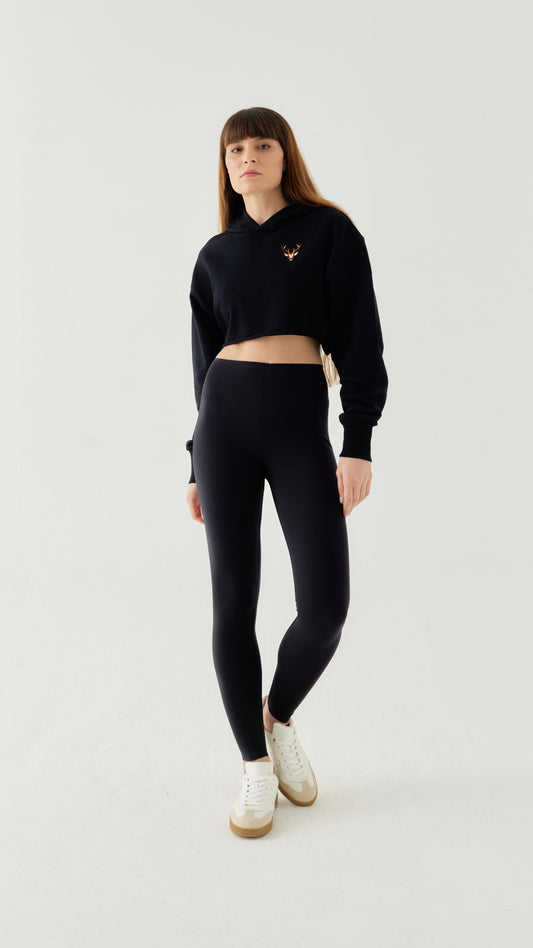 Kadın Crop Hoodie