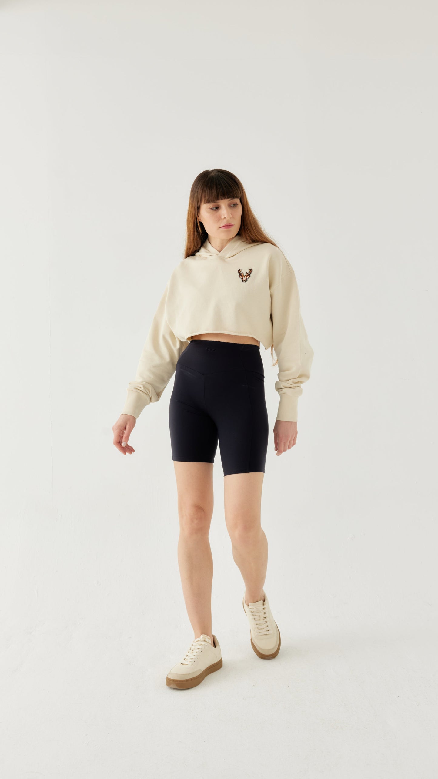 Kadın Crop Hoodie