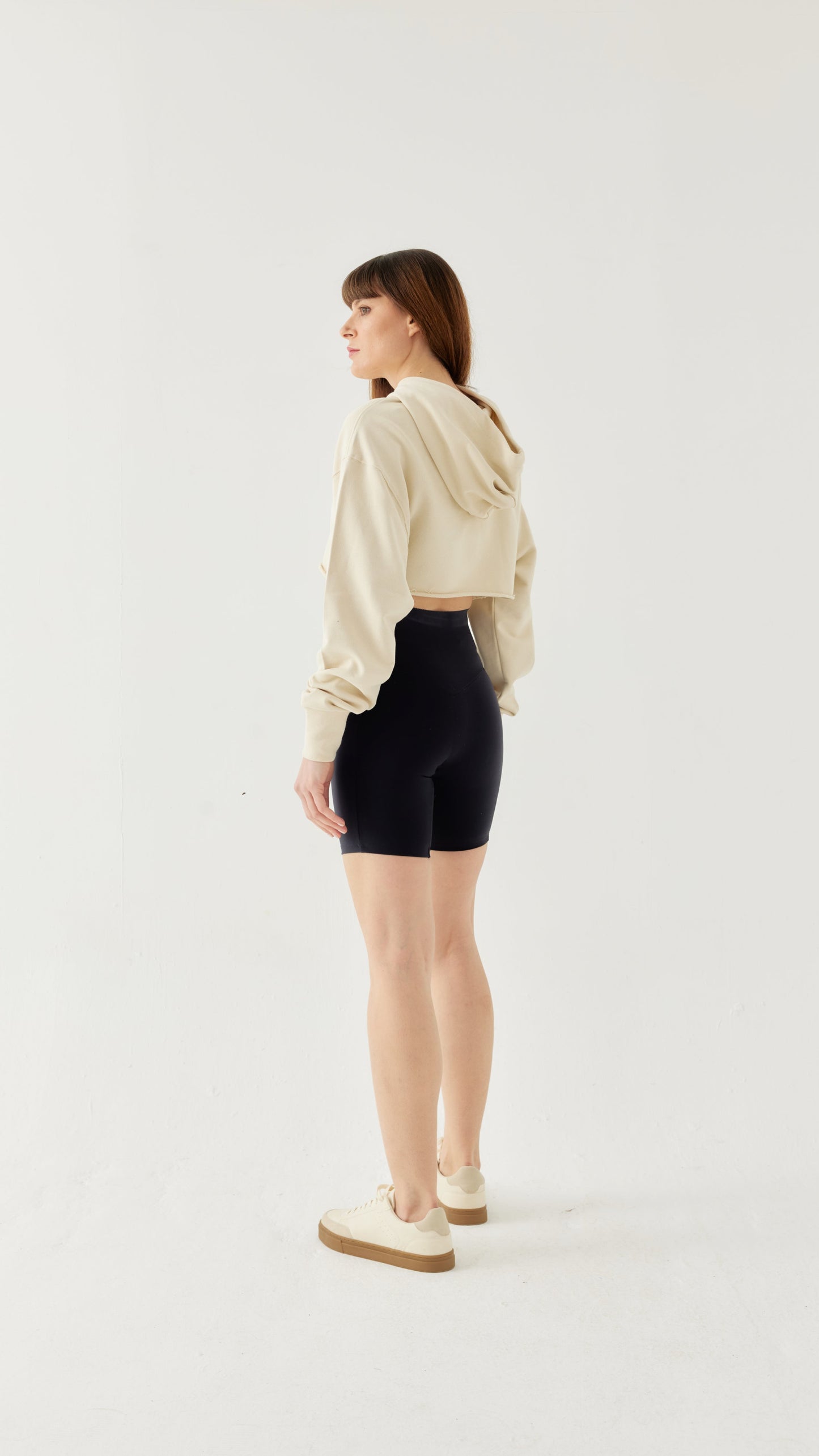 Kadın Crop Hoodie