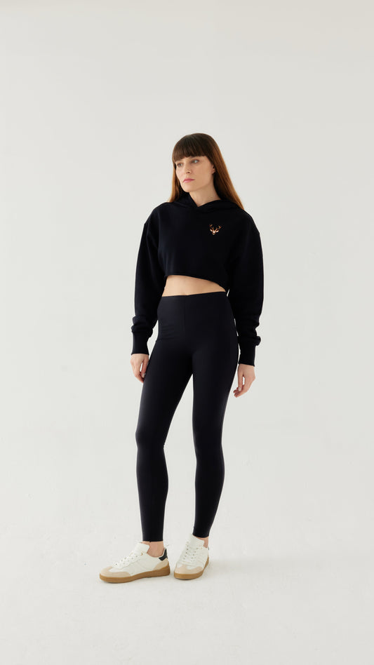 Kadın Crop Hoodie