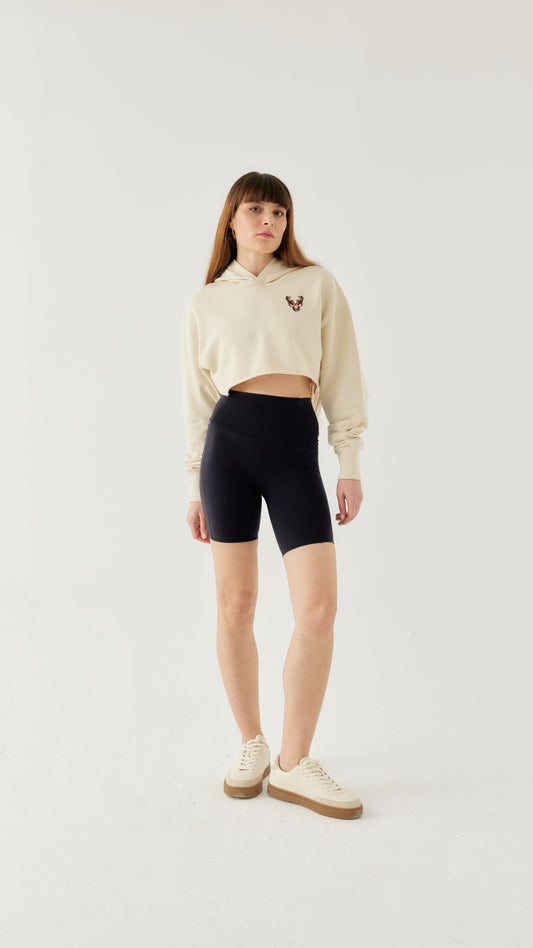Kadın Crop Hoodie